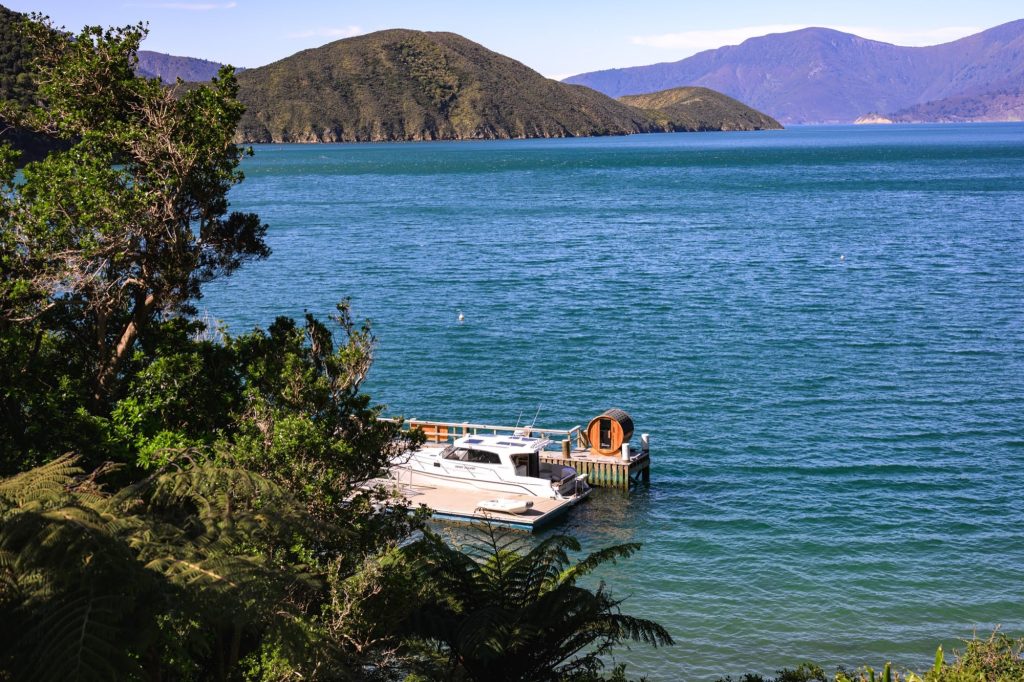 The sound, seen from the cottage side of the bay