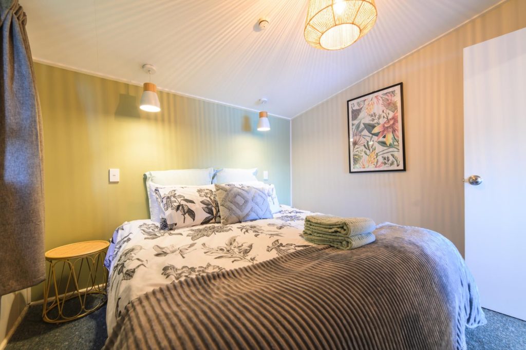 Bedroom in Tui, made up as a double