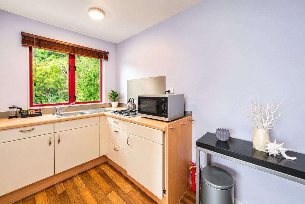 The mini kitchenette in Weka