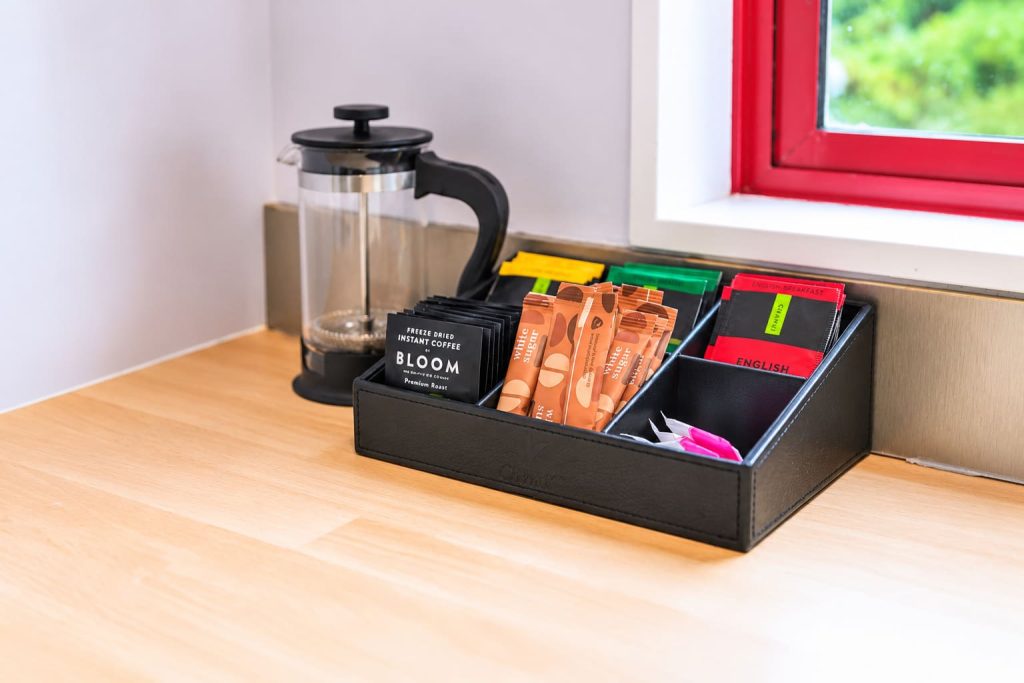 Tea and coffee tray