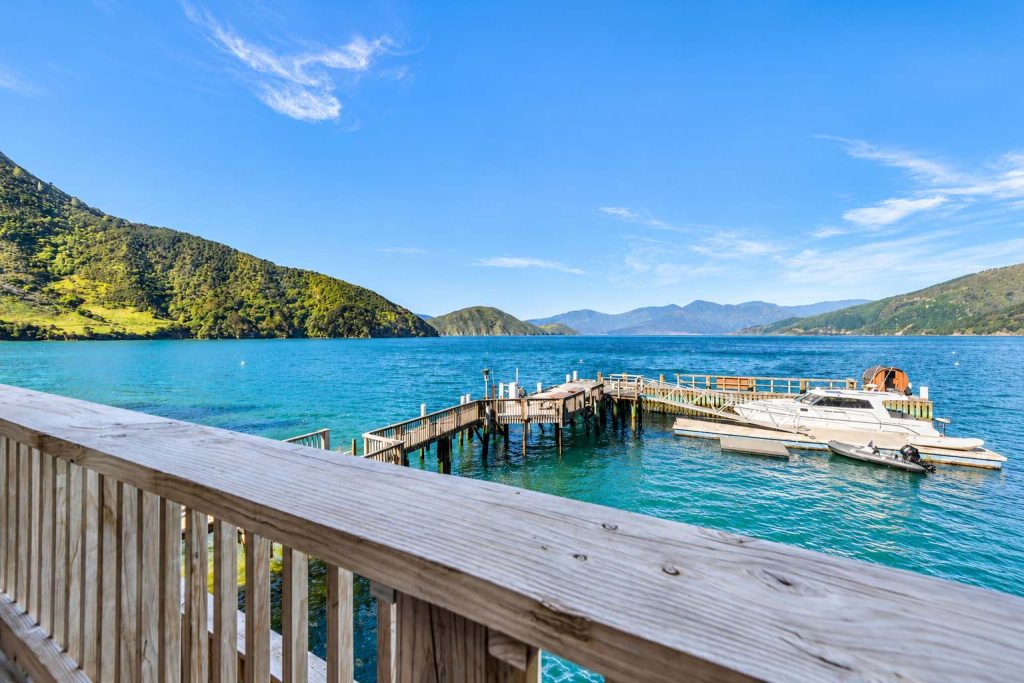 The jetty from the balcony