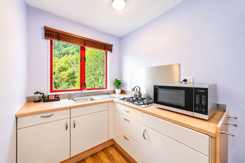 The mini kitchenette in Weka